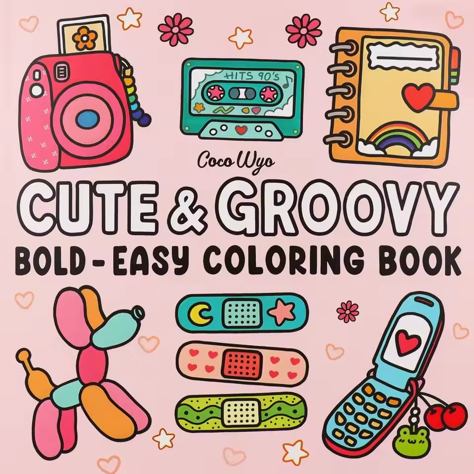 Food And Snacks Coloring Book - かわいいグルービーな塗り絵 ハロウィンをテーマにした愛らしい不気味な生き物のアート 大人とティーン向けのギフトに最適