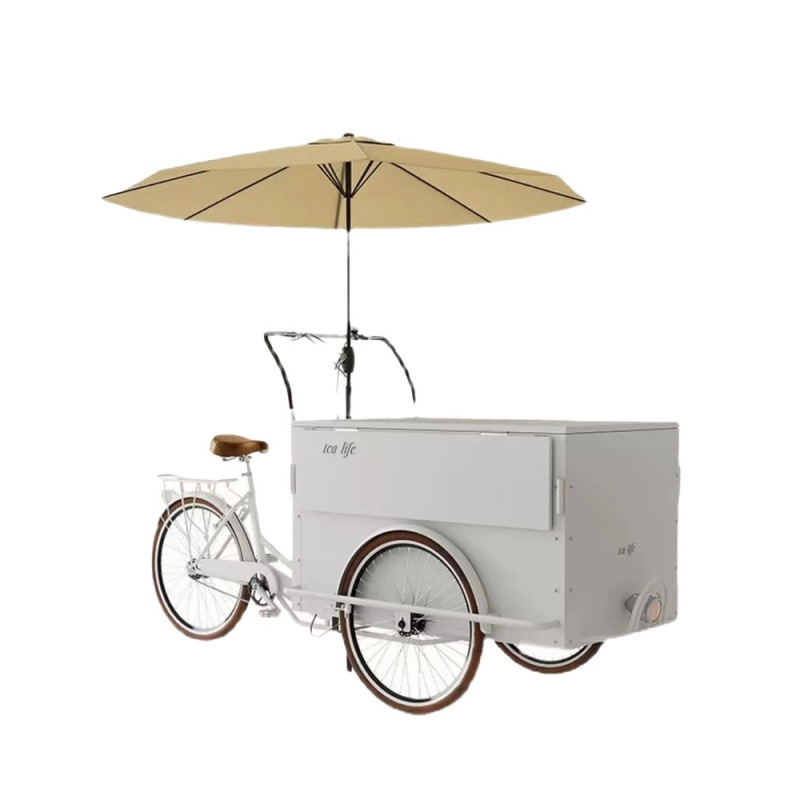 Food Snacks Brands - 人間用三輪屋台車、逆走式ロバ、三輪自転車多機能夜市屋台車