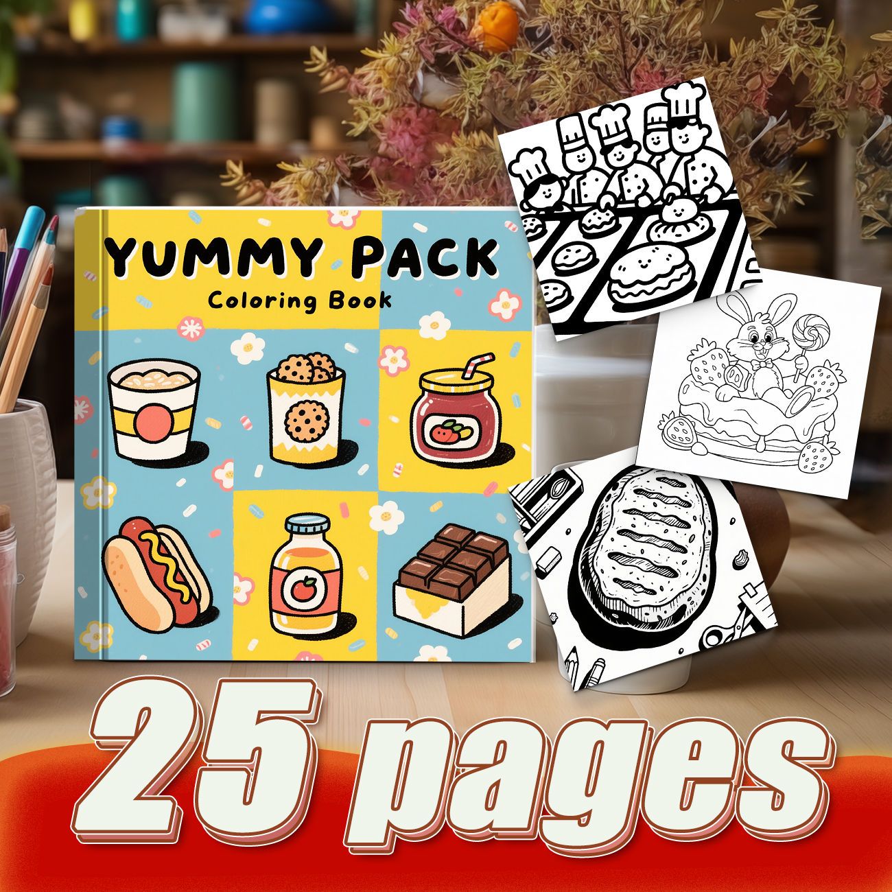 ヤミーパックぬりえブック、美味しいスナック、ファストフード、 - Food And Snacks Coloring Book のレビューと価格