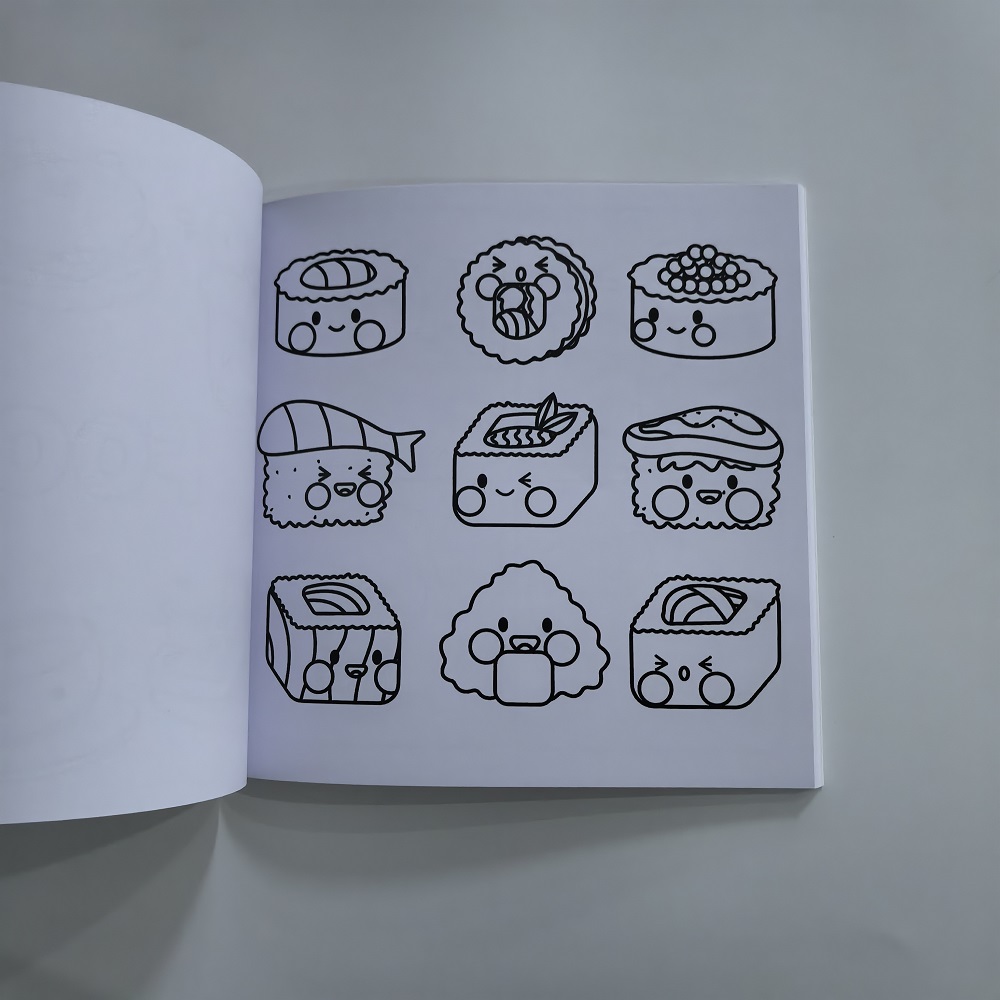食品、飲み物、お菓子 大人向けの簡単な大胆な塗り絵 かわいい - Food And Snacks Coloring Book のレビューと価格