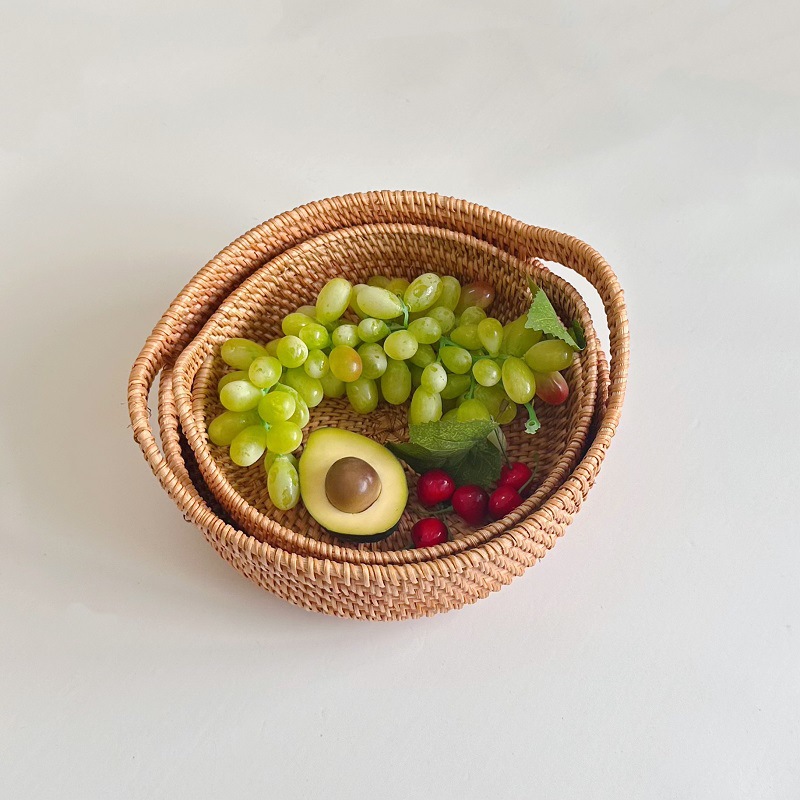 ベトナム籐製フルーツプレート、パン、スナック収納ボックス、カ - Food Snacks With Fiber のレビューと価格