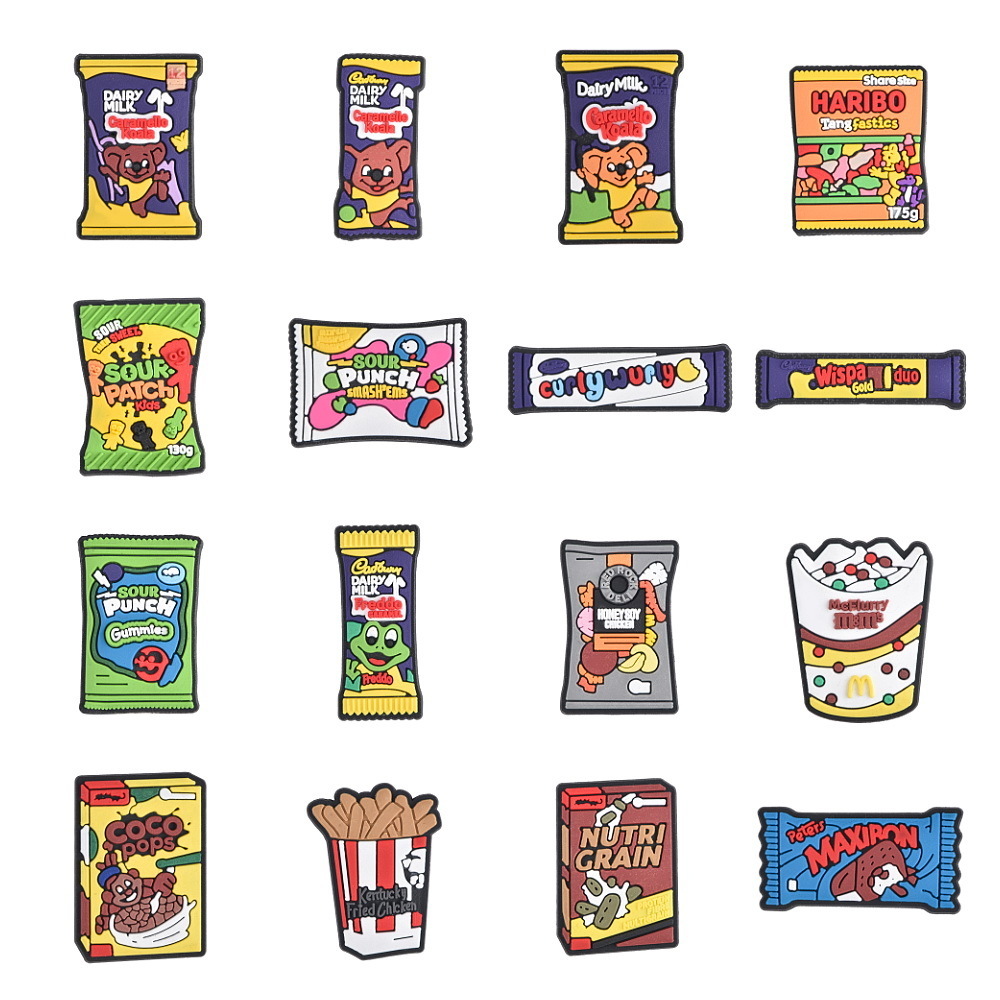 英国のファーストフードの靴の装飾、漫画のスナック、シリコンチ - Food Snacks Uk のレビューと価格