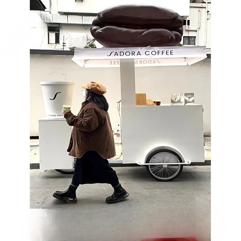 人間用三輪屋台車、逆走式ロバ、三輪自転車多機能夜市屋台車 - Food Snacks Brands のレビューと価格